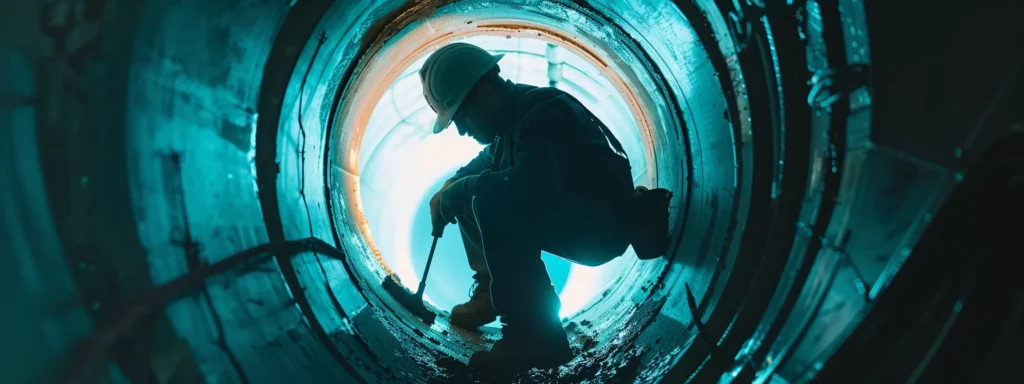 a business professional demonstrating trenchless pipe repair using innovative anchor techniques in phoenix.